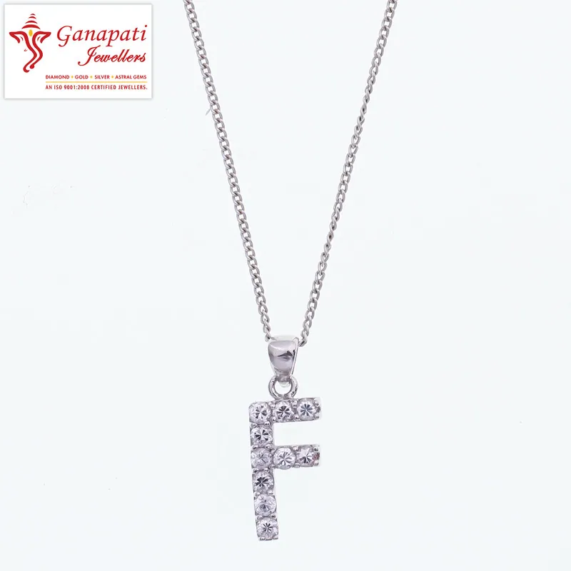 Alpha-F silver pendant