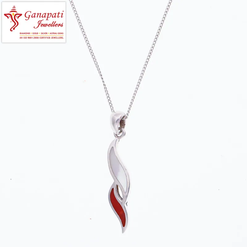 Silver Flame Pendant