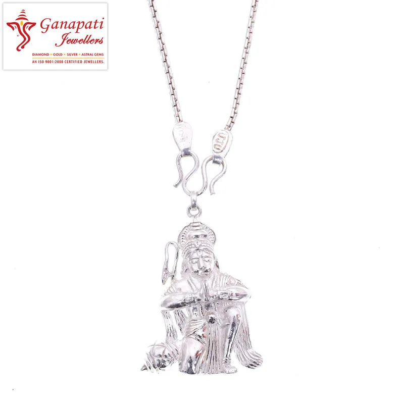 Silver Hanuman Pendant