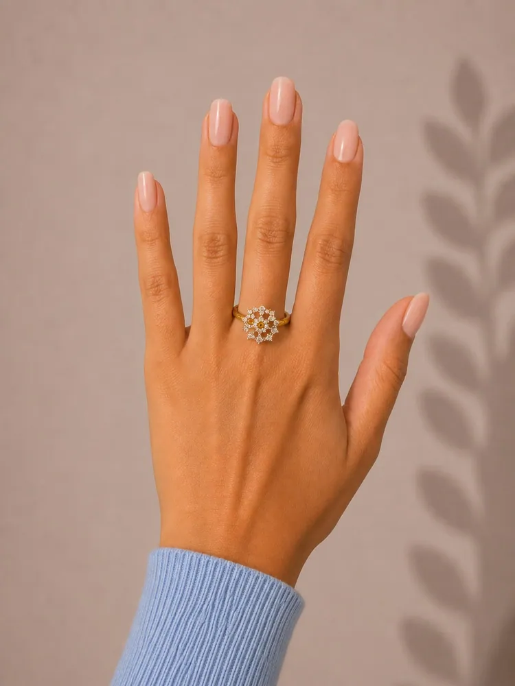 Floral Diamond Ring